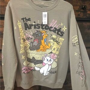 Disney Aristocats Sweatshirt Adult Unisex Small - New with Tags